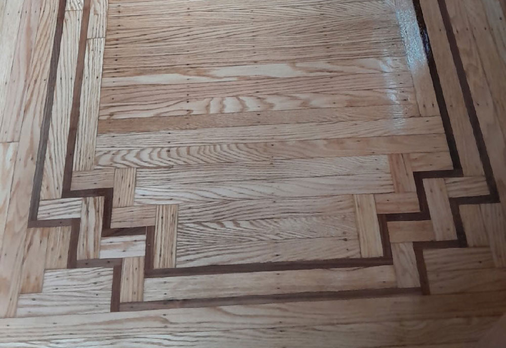 Refinished hardwood floor